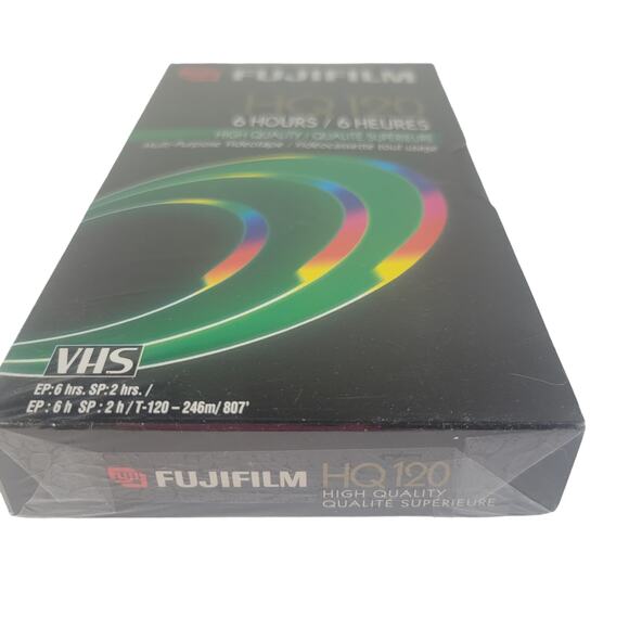 Fujifilm HQ 120 VHS Tape 6 Hours Multi-Purpose Video Cassette NEW - Picture 6 of 6